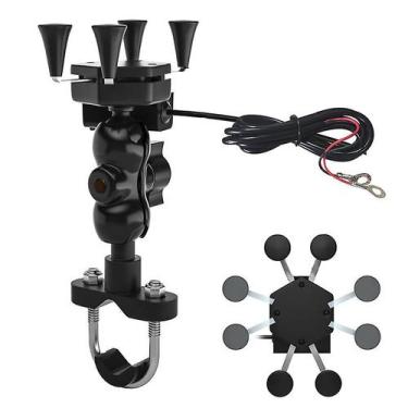 Imagem de Suporte de telefone para carro com saída de carregador sem fio 5V-2A -