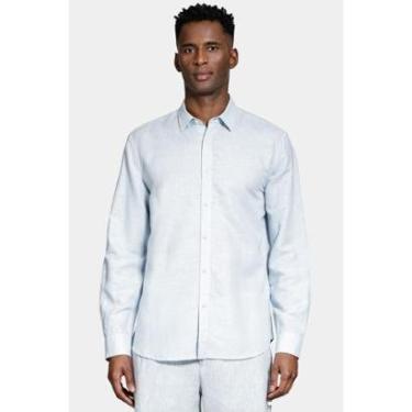Imagem de Camisa Aramis Manga Longa Regular Linho Azul Claro-Masculino