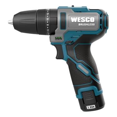 Imagem de Furadeira De Impacto Pro 12v Bateria E Carregador - Wesco Preto