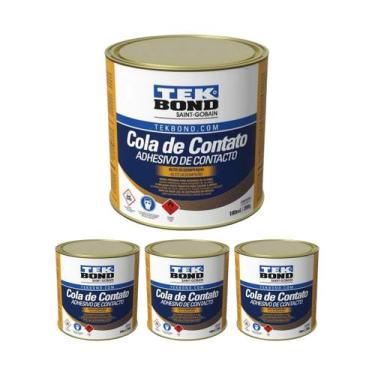 Imagem de Kit 4 Cola De Contato 200g Tekbond