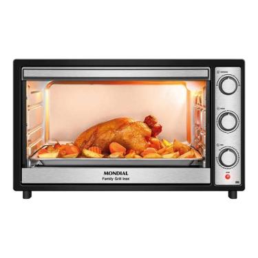 Imagem de Forno Eletrico 60 Litros Mondial Family Grill Inox