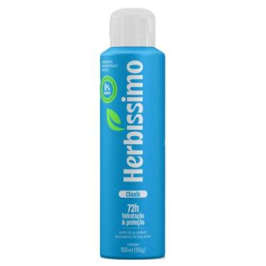 Imagem de Desodorante Antitranspirante Aerosol Zero Alumínio Clouds 72h Herbíssi