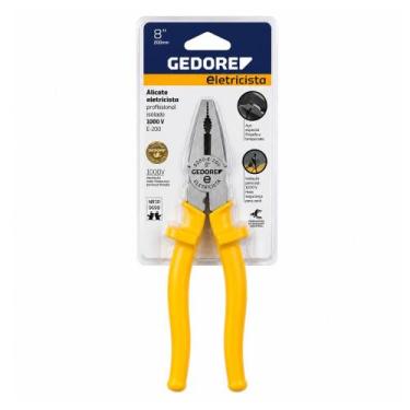 Imagem de Alicate Universal Eletricista Gedore Amarelo Original 8"