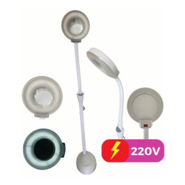 Imagem de Lupa Estetica Articulavel Luminaria Led Dentista Salao 220v - Braslu, 