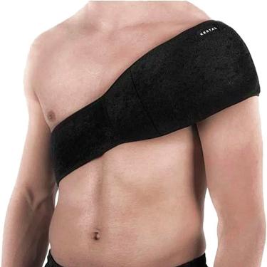 Imagem de Suporte para Bolsa Térmica de Gel Kestal KSN024 para Costa e Ombro em Neoprene Preto 1...