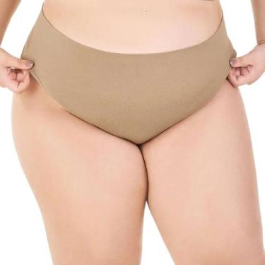 Imagem de Calcinha Fio Dental Sem Costura Plus Size Zee Rucci, G3, Chocolate