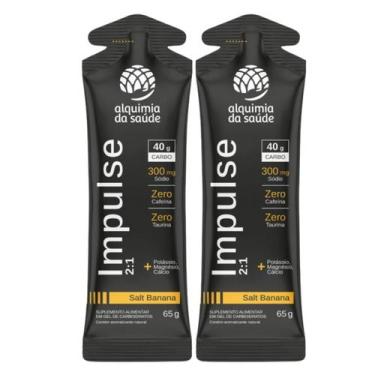Imagem de 2x Gel Impulse 2:1 40g Carbo Alquimia da Saúde Salt Banana 15 Unidades