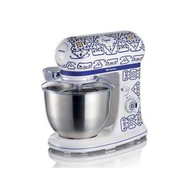 Imagem de Batedeira Planetária Ariete 1588 Capri 5,5L 1200W 7 Velocidades Branco Azul Marinho 110V