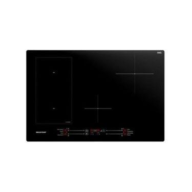 Imagem de Cooktop de Indução Brastemp BDJ77BEBNA 4 Bocas com Flexizone Preto 220V