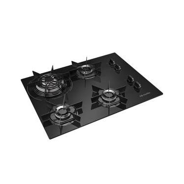 Imagem de Cooktop a Gás Mueller MCG4BC 4 Bocas Vidro Temperado Tripla Chama Preto Bivolt