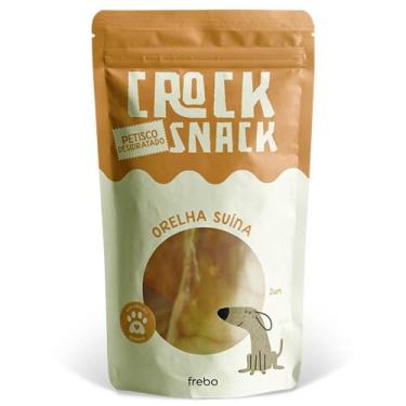 Imagem de Petisco Natural para Cães CrockSnack Orelha Suína Freebo Pet