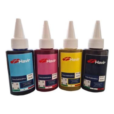 Imagem de Kit 4 Tintas Sublimáticas Havir CMYK - Não informado