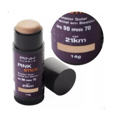 Imagem de Pinkcheeks Protetor Solar E Base Pink Stick Fps 90 Cor 21km