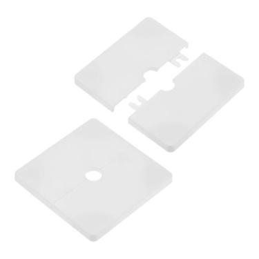Imagem de Flange de parede bipartida M METERXITY, kit com 2 unidades, ABS branco