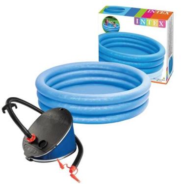 Imagem de Piscina Infantil Inflável Redonda 581 Litros Intex Com Inflador Fole d