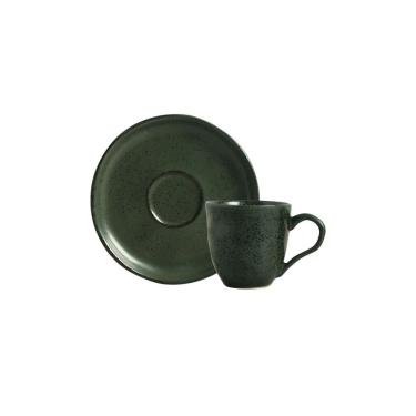Imagem de Xícara de Chá Greenery para Chá e Infusões em Cerâmica Resistente e Elegante para Mesa Posta Verde Porto Brasil