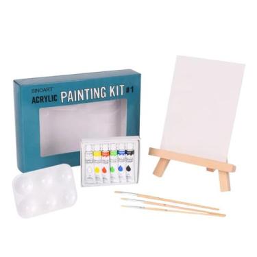 Imagem de Kit Completo para Pintura Acrílica Sinoart