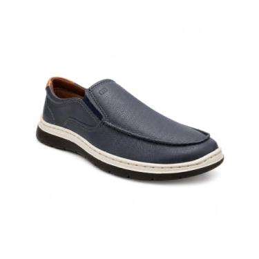 Imagem de Sapatênis Slip On De Couro Democrata Masculino Easy Leave Navy 245201-002-39