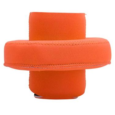 Imagem de Suporte flutuante para bebidas de neoprene 330 ml, materiais de neoprene flutuantes para piscina, praia, lago, rio (laranja)