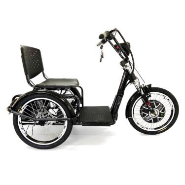 Imagem de Triciclo Elétrico 800W Lítio com Ré Farol e Alarme Fox Preto