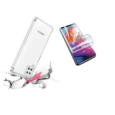 Imagem de Kit Capa Antishock Reforçada Samsung Galaxy M62 6.7 + 01 Película De Nano Gel + Kit Sachê