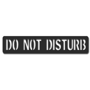 Imagem de Placa decorativa com dizeres do not disturb 1