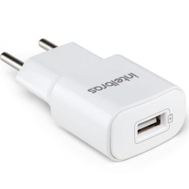 Imagem de Carregador USB Intelbras EC1 Fast Branco com 1 Saída USB Entrada Bivolt Automático