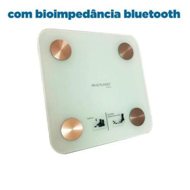 Imagem de Balança Bioimpedância Corporal Digital Bluetooth Multilaser