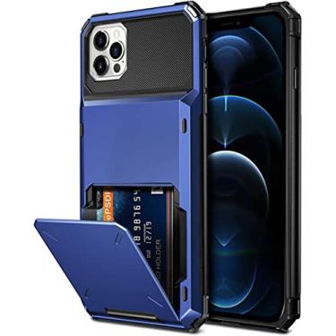 Imagem de Capa de telefone para iphone 13 pro 11 12 pro max xr x xs max 7 8 plus carteira 4 slot para cartão de crédito capa coque fundo pára-choques, azul marinho, para iphone 13 mini