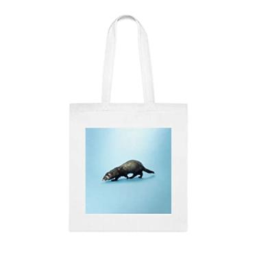 Imagem de Sacola de furão, presente de sacola de furão, bolsa de ombro de furão, bolsas reutilizáveis de furão, ideia de presente de cesta de Natal de aniversário, presente para ela, presente