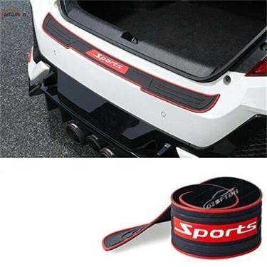 Imagem de GZBFTDH Protetor de pára-choques traseiro, protetores de entrada de tronco de borracha resistentes a arranhões, acessórios de peitoril da porta do carro para KIA Telluride K5 Sportage Sorento (K5 2020-2022)