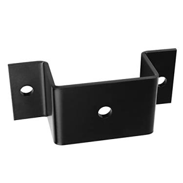 Imagem de 4 suportes de bolso para estacas de reboque, cabem em verticais de madeira 2x4 ou hastes de estaca de aço, espessura de aço 4 mm, parafusos de bolso de estaca de reboque reto para montagem