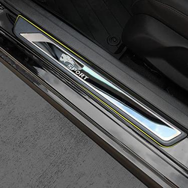 Imagem de GZBFTDH Proteção de Peitoril Soleira da Porta, para Honda Civic 2022 Carro Acessórios, Aço Inoxidável Kick Plate Guard de Pedal de Limiar Protetor, Peças para Automóveis