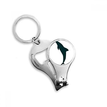 Imagem de Blue Ocean Friendly Simplificador de unhas de golfinho anel chaveiro abridor de garrafas cortador