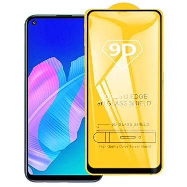 Imagem de HUANGYUNCHAO protetor de tela Para Huawei P40 Lite E 9D cola completa Filme de vidro temperado em tela cheia Flim de tela