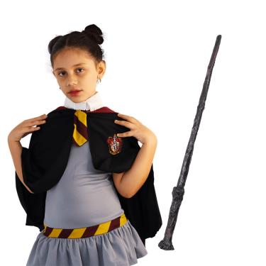Imagem de Cosplay Hermione Harry Potter + Varinha Bruxo Infantil Geek