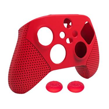 Imagem de Prettyia Capa protetora de controlador para Xbox Series S X Controller, capas de silicone anti-derrapante macio, protege contra poeira, arranhões - vermelho