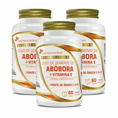 Imagem de Kit Com 3 Óleo de Semente de Abóbora 60 capsulas de 1000mg Flora Nativa do Brasil