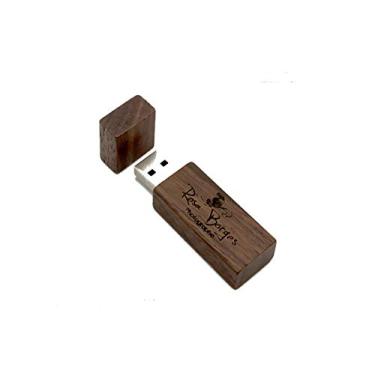 Imagem de Pendrive de Madeira Personalizado 4 Gb Usb 2.0 para Fotógrafos, Filmakers, e Uso pessoal - GRAVAMOS SUA LOGO OU NOMES.