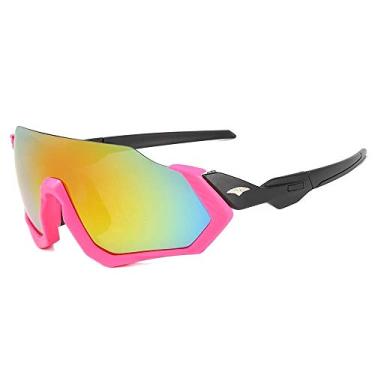 Imagem de Óculos Bike Ciclismo Esportivo Rosa Espelhado Proteção Uv