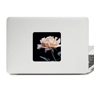 Imagem de Adesivo de vinil rosa branco lindas flores paster laptop decoração PC