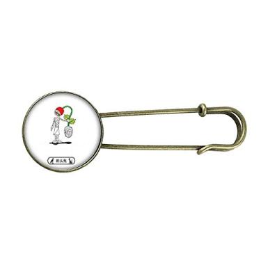 Imagem de Broche de metal retrô de Halloween Decapitado Ghost Horus