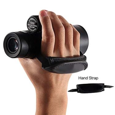 Imagem de Telescópio monocular 10X50 de alta potência para adultos, Bak4 Roof Prism Lentes FMC à prova d'água à prova de fumaça HD para observação da natureza em caminhadas ao ar livre, com alça lateral