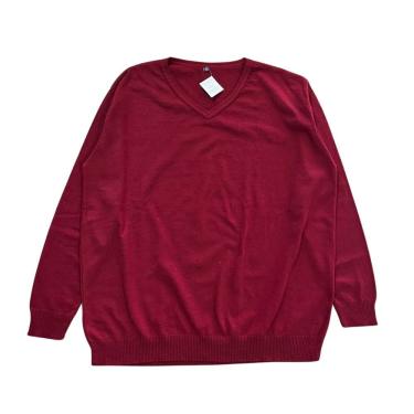 Imagem de Casaco Tricot Sueter Básico Masculino Plus Size G1 e G2