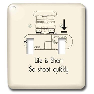 Imagem de 3dRose lsp_15072_2 Life is Short Dispare rapidamente