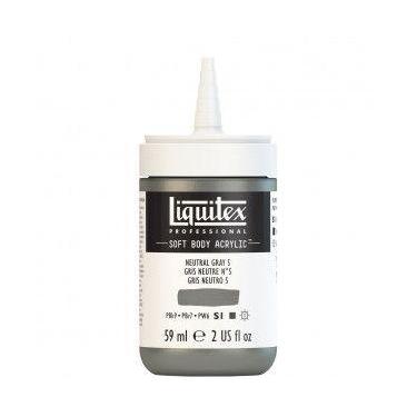 Imagem de Tinta acrílica Liquitex Soft Body 59ml S1 Neutral Gray 5