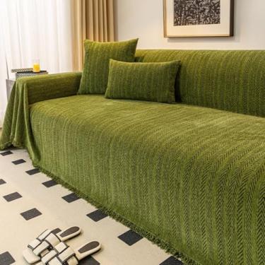 Imagem de Reversible Sofa Slipcover Furniture Protector Water Resistant Straps Sofa Cover Couch Covers Pets Kids Fit Sitting Ofa Cushions Sofa Covers(A,180X180cm)