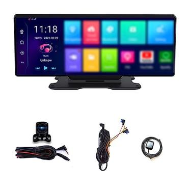 Imagem de CIADAZ BT Wide Screen Car Video Recorder Auto Dash Cam Car Camera Recorder Night Viewing 10.26in DVR 170 Graus Wide Angle Car Global Positioning System Navigation Camcorder