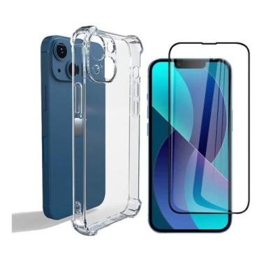Imagem de Capa Case Anti Impacto + Pelicula 3d Para iPhone 13 Tela 6.1 - Inboxmo