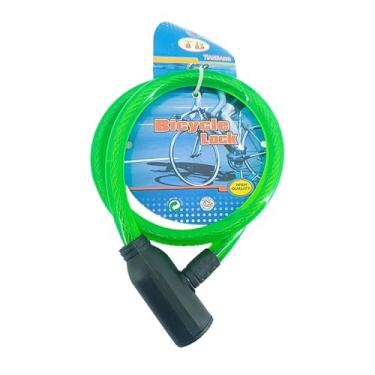 Imagem de Cadeado de Bicicleta Sortido Colorido Com Chave de Aço